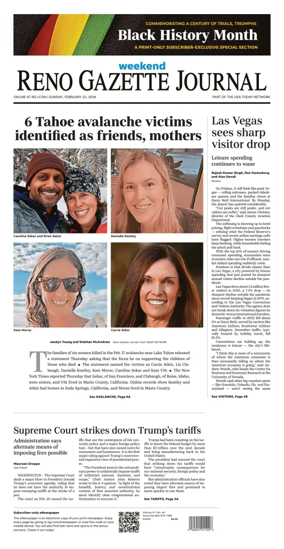 Cover of Reno Gazette Journal