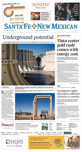 Cover of Santa Fe New Mexican