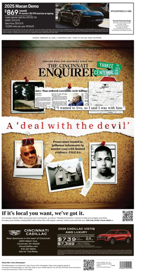 Cover of The Cincinnati Enquirer