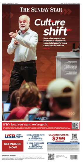 Cover of The Indianapolis Star