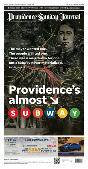 Cover of The Providence Journal