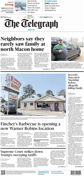 Cover of The Telegraph (Macon) (Sunday)