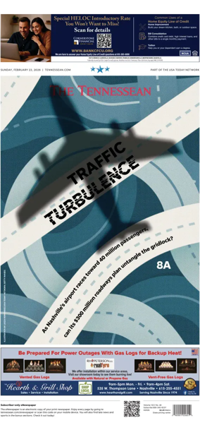 Cover of The Tennessean