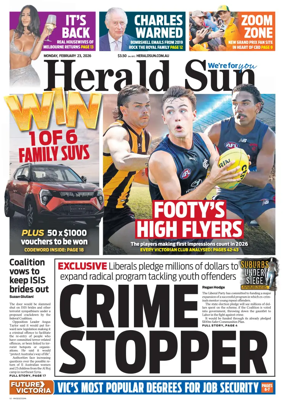 Cover of Herald Sun