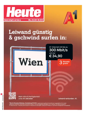 Cover of Heute - Wien Ausgabe