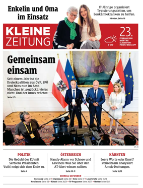 Cover of Kleine Zeitung Kaernten