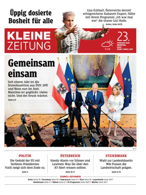 Cover of Kleine Zeitung Steiermark