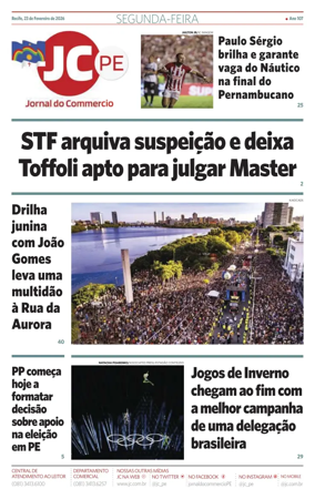 Cover of Jornal do Commercio