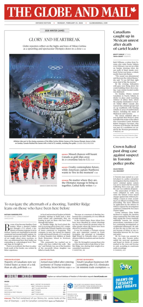 Cover of The Globe and Mail (Ontario Edition)