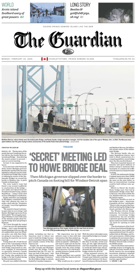 Cover of The Guardian (Charlottetown)