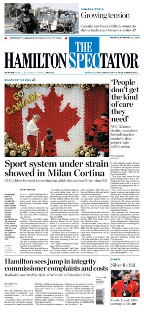 Cover of The Hamilton Spectator
