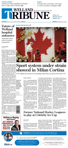 Cover of The Welland Tribune