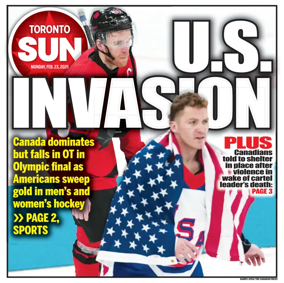 Cover of Toronto Sun
