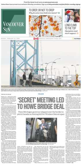 Cover of Vancouver Sun