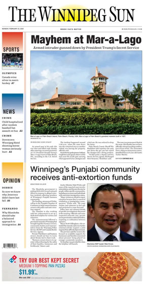 Cover of Winnipeg Sun