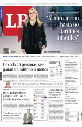 Cover of La Republica (Colombia)