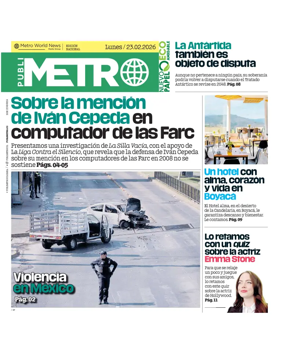 Cover of Publimetro Medellin
