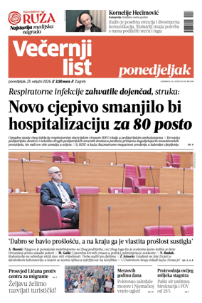 Cover of Vecernji list - Zagreb
