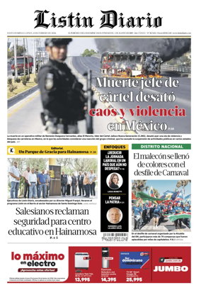 Cover of Listin Diario