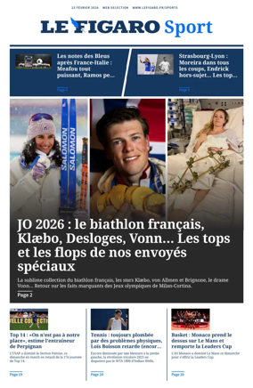 Cover of Le Figaro Sport