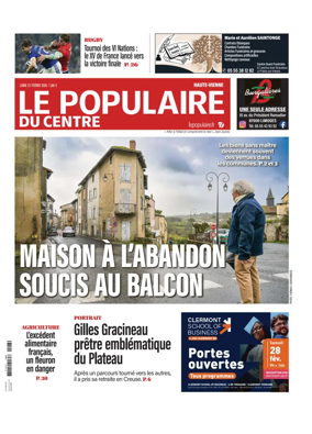 Cover of Le Populaire du Centre (Haute-Vienne)