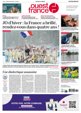 Cover of Ouest France (Chateaubriant)