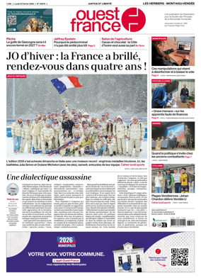 Cover of Ouest France (Les Herbiers / Montaigu)