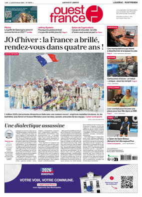 Cover of Ouest France (Loudeac / Rostrenen)