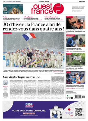 Cover of Ouest France (Mayenne)