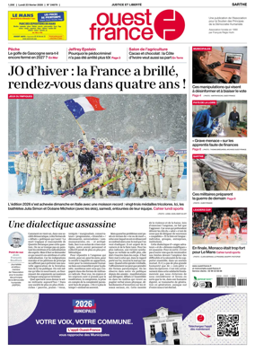 Cover of Ouest France (Sarthe)
