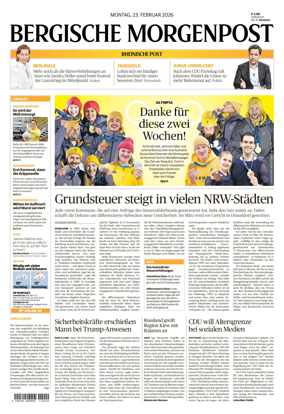 Cover of Bergische Morgenpost Wermelskirchen/Huckeswagen/Radevormwald