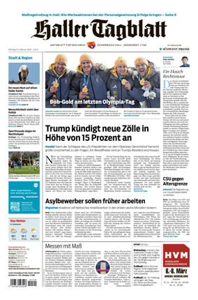 Cover of Haller Tagblatt