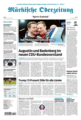 Cover of Markische Oderzeitung Erkner