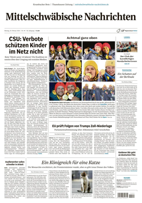 Cover of Mittelschwaebische Nachrichten