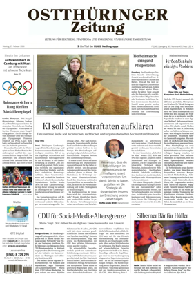 Cover of Ostthuringer Zeitung (Saale-Holzland-Kreis)