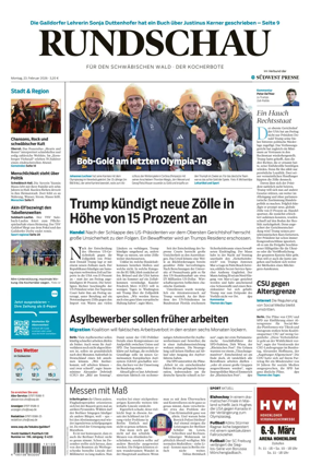 Cover of Rundschau fur den Schwabischen Wald – Der Kocherbote