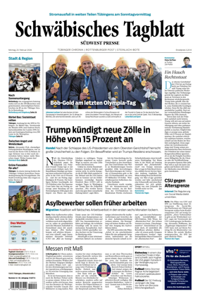 Cover of Schwabisches Tagblatt - Tubinger Chronik