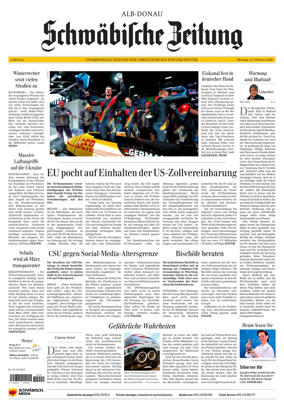 Cover of Schwabische Zeitung (Alb-Donau)
