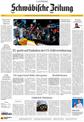 Cover of Schwabische Zeitung (Laupheim)