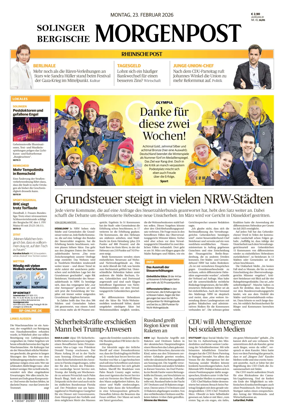 Cover of Solinger Bergische Morgenpost/Remscheid
