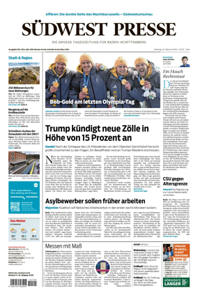 Cover of Sudwest Presse