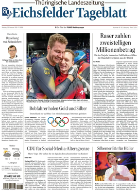 Cover of Thuringische Landeszeitung (Eichsfeld)