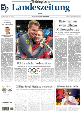 Cover of Thuringische Landeszeitung (Weimar)