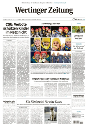 Cover of Wertinger Zeitung