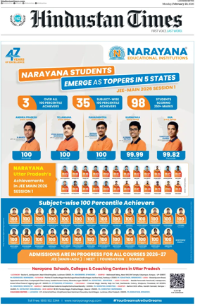 Cover of Hindustan Times (Lucknow)