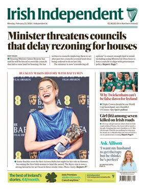 Cover of Irish Independent