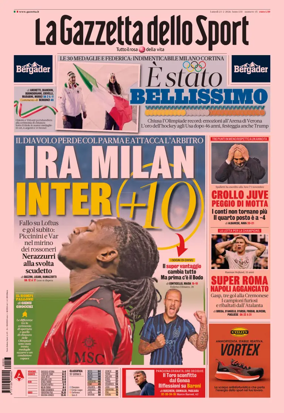 Cover of La Gazzetta dello Sport - Milano