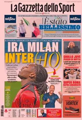 Cover of La Gazzetta dello Sport