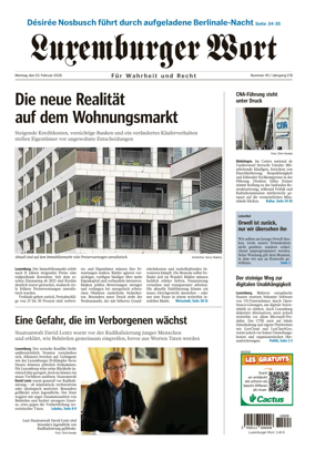 Cover of Luxemburger Wort