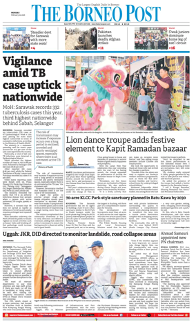 Cover of The Borneo Post (Sarawak)